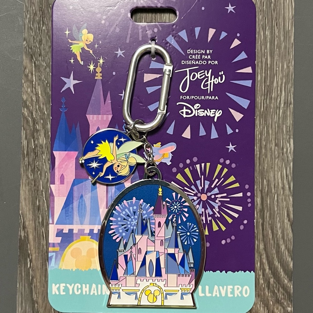 Disney Parks Joey Chou Magic Kingdom Cinderella Castle Jumbo Keychain 2023